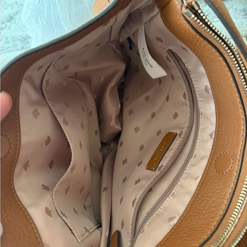 Kate Spade Cognac Leather Shoulder Bag - Picture 6 of 7